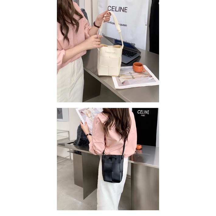 Túi Bucket Mini Đựng Điện Thoại Kiểu Dáng Đơn Giản Xinh Xắn