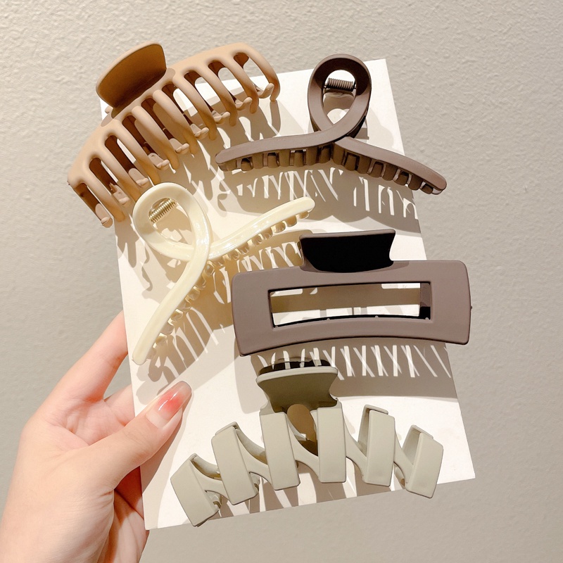 Kẹp Tóc Cá Mập Cỡ Lớn Kiểu Retro Pháp Dễ Thương