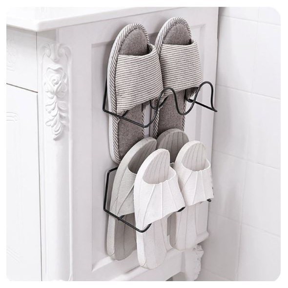 Kệ để giày dép inox, Giá Đựng Dép Dán Tường Tiện Lợi