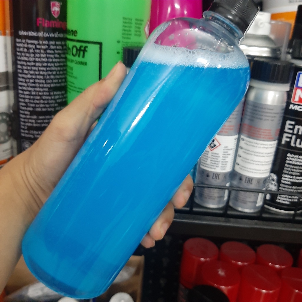 Tẩy rửa dầu nhớt, rửa sên SprayKing Ultra Clean 1 Lít kèm bàn chải 3D - Tặng kèm vòi xịt