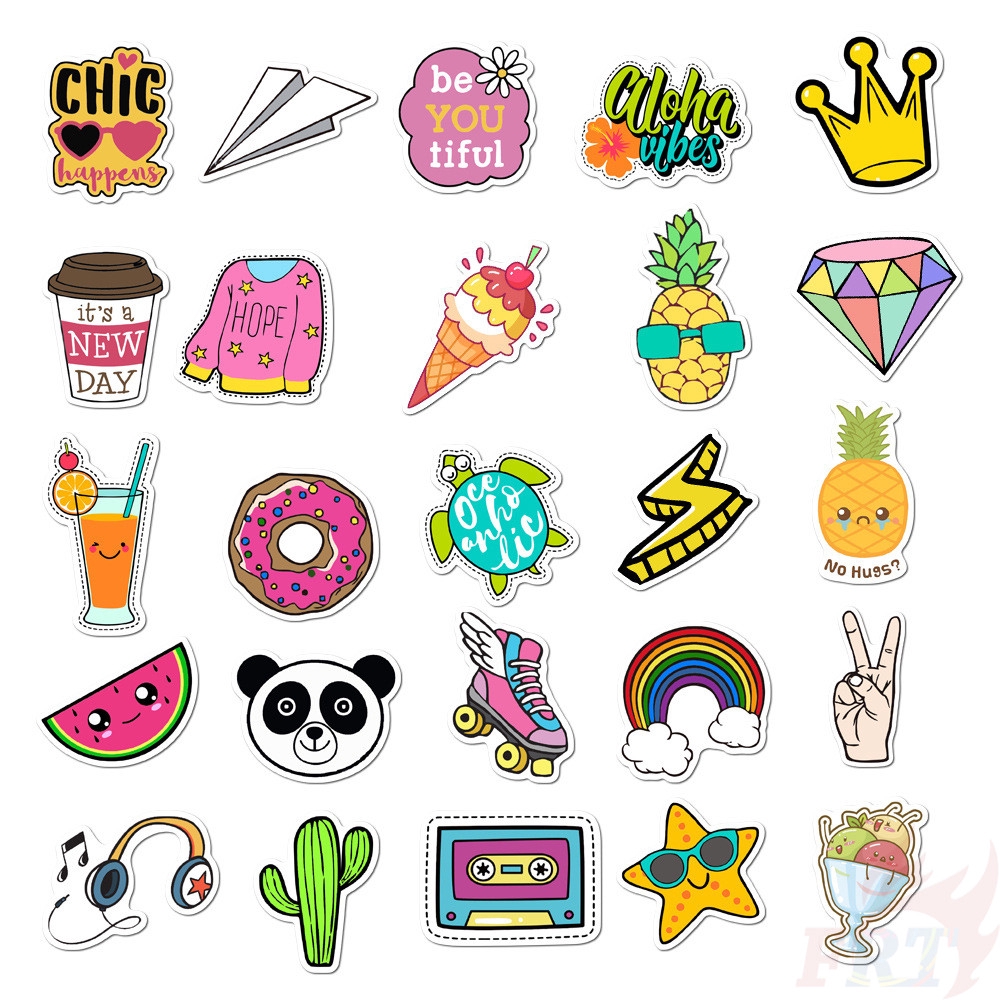 ❉ VSCO - Enjoy Sunshine Sweet Life Series 01 Stickers ❉ 50Pcs/Set Fashion Waterproof DIY Mixed Decals Doodle Stickers