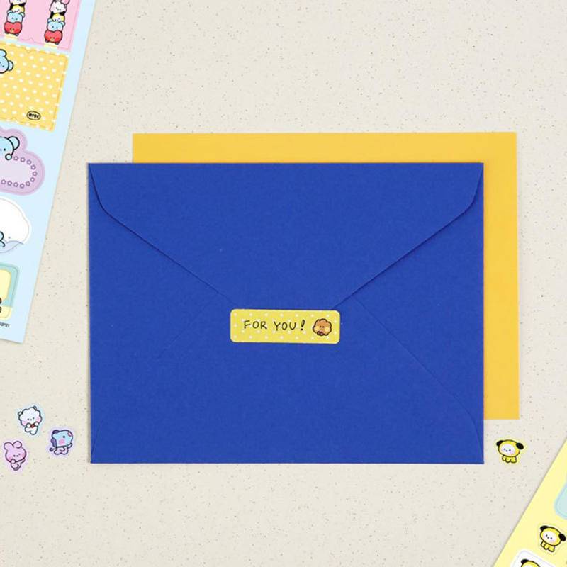 Nhãn Dán Lịch Lên Kế Hoạch Hạnh Phúc Năm 2022 BTS BT21 Rosutine Agenda