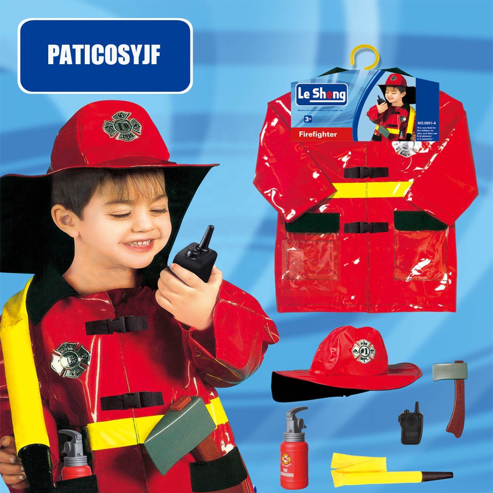 Đồ hoá trang trẻ em - Áo Lính Cứu Hoả LC01619 - Yay