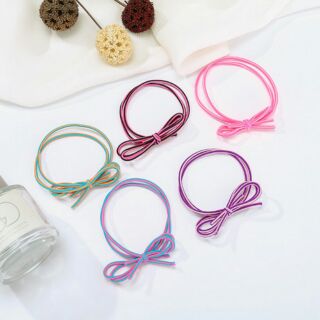 5 Cột tóc nơ thun nhiều màu sắc