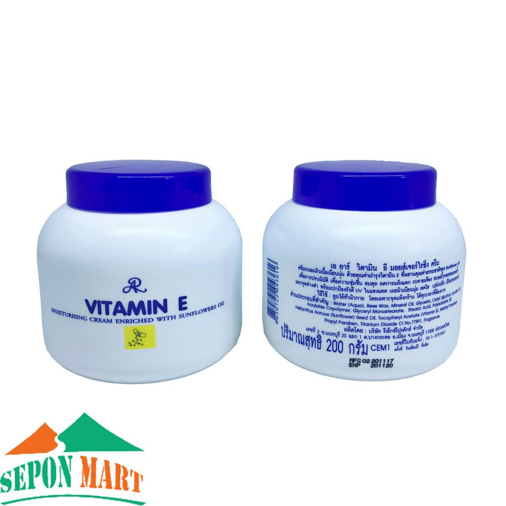 Kem dưỡng ẩm Vitamin E Thái lan 200ml