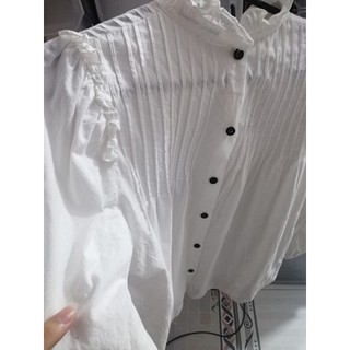Áo babydoll trắng