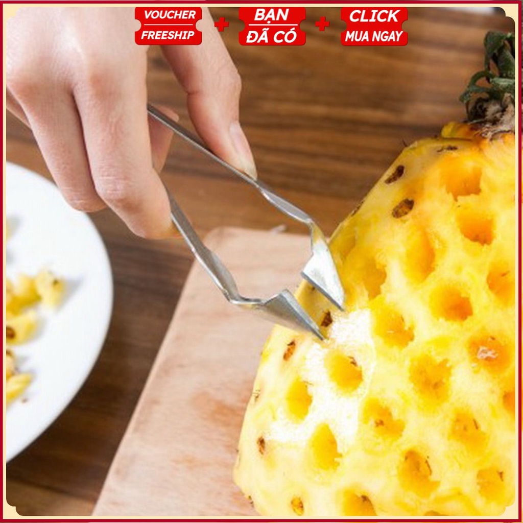 Dụng Cụ Khều - Gắp Lấy Mắt Dứa - Kẹp Cắt Mắt Thơm Nhanh Gọn Bằng Thép Loại 1