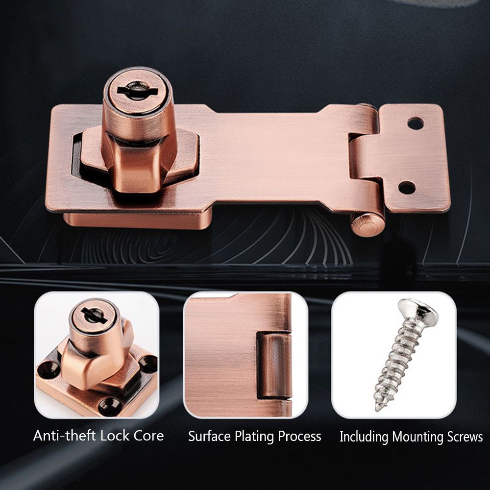 Khóa cửa tủ Daphne bằng hợp kim kẽm chống trộm không cần đục lỗ