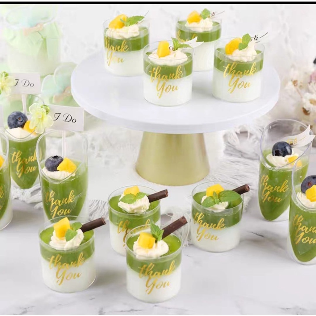 Ly nhựa mousse tròn thấp không nắp - LC86
