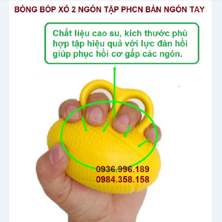 BÓNG BÓP XỎ 2 NGÓN TẬP TAY CHO BỆNH NHÂN TAI BIẾN