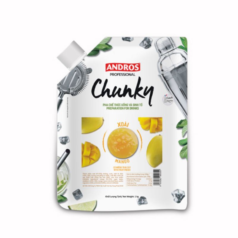 Mứt Xoài Chunky - Andros 1kg