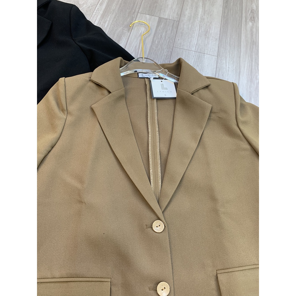 Áo vest - blazer cúc dừa hàng 1 lớp có đệm vai 166 chất liệu dầy dặn form đứng dáng | BigBuy360 - bigbuy360.vn