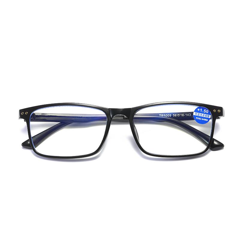 Kính đọc sách gọng kim loại màu đen chống ánh sáng xanh phong cách Hàn Quốc