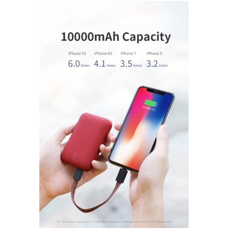 PIN DỰ PHÒNG ROCK P51 MINI POWER BANK 10000MAH