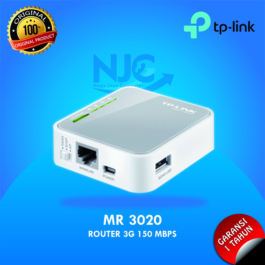 Bộ Định Tuyến Không Dây Di Động Tp-link Tl-mr3020 3g / 4g