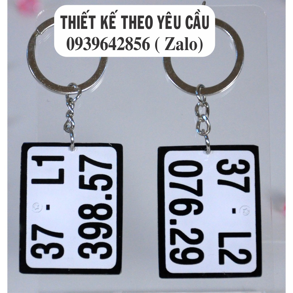  Móc Khóa biển số xe ( in theo yêu cầu)