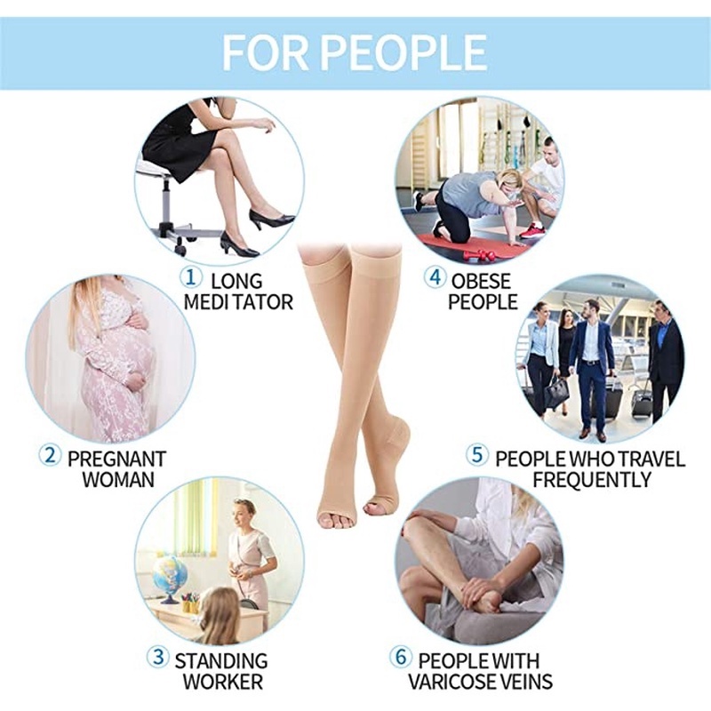 1 Đôi Vớ Co Giãn Hỗ Trợ Giảm Đau Chân