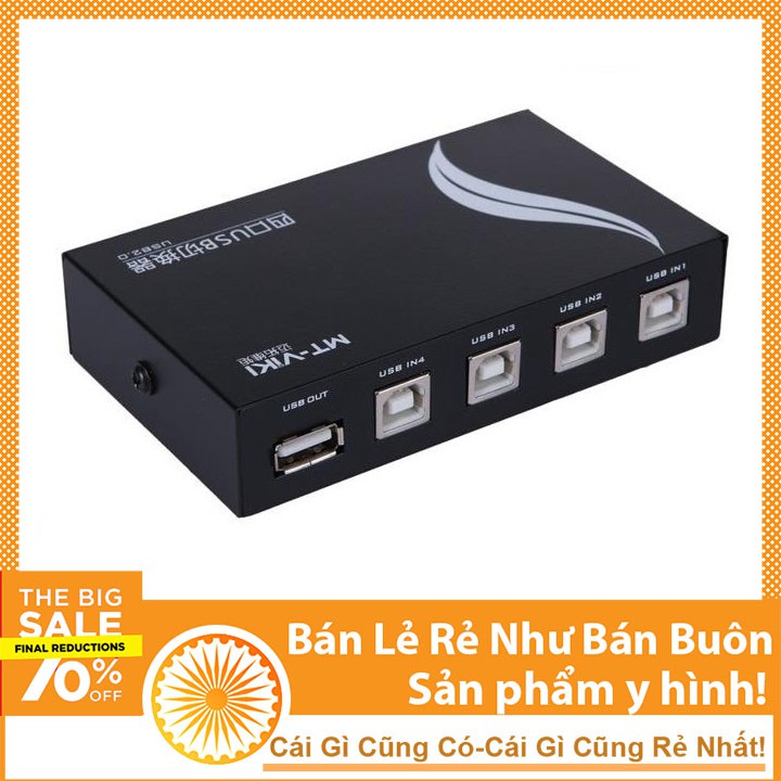 Bộ Chia Máy In 1 Ra 4 Cổng USB - Công Tắc Chuyển Tiện Lợi