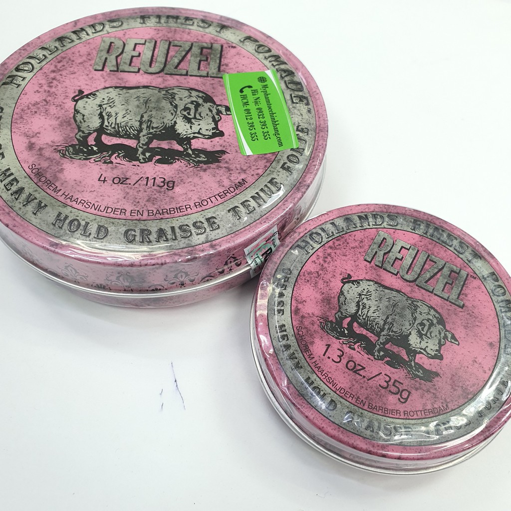 SÁP REUZEL GIỮ NẾP CỨNG ĐỘ BÓNG VỪA PINK HEAVY GREASE 35G-113G-340G