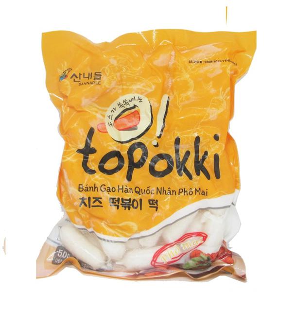 COMBO 500g BÁNH GẠO NHÂN PHÔ MAI KÈM 100G NƯỚC SỐT