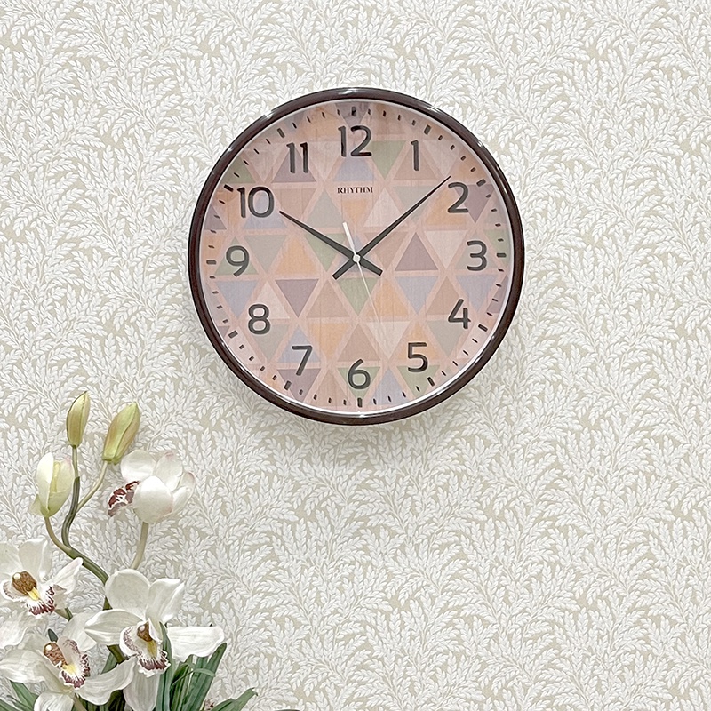 Đồng hồ treo tường Nhật Bản Rhythm CMG595NR06 – KT 31.0 x 4.5cm/735g, vỏ nhựa, dùng Pin.