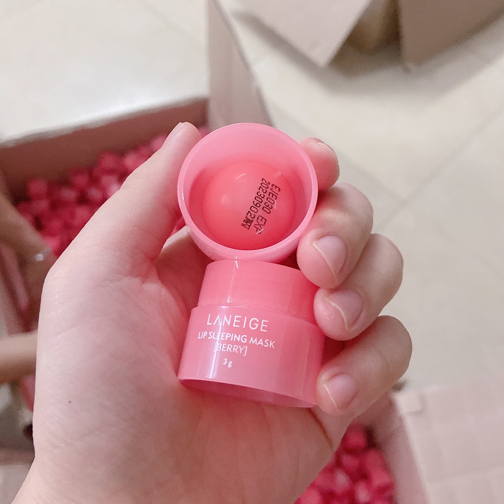 MẪU MỚI - Mặt nạ ngủ môi LANEIGE Lip Sleeping Mask [Berry] | Mặt Nạ Ủ Môi Laneige FULLSIZE 20GR