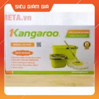 Chổi lau nhà đa năng Kangaroo Model KG94N lồng inox tặng kèm 1 miếng bông lau bảo hành chính hãng 12 thá