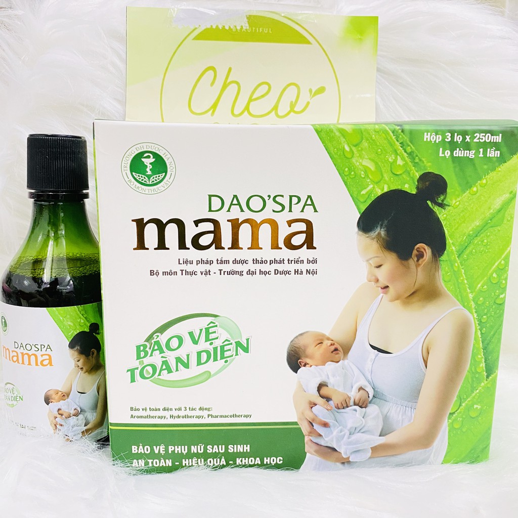 [GIÁ TỐT] Combo 3 chai Nước tắm Dao Spa Mama