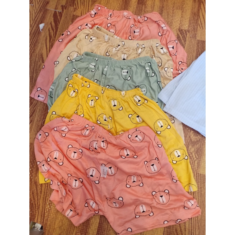 sét sét quần đùi cộc trẻ em chất peptit thun lạnh KWOO siêu mềm mịn mát cho bé trai/bé gái MS01 sezi từ 5kg -15kg