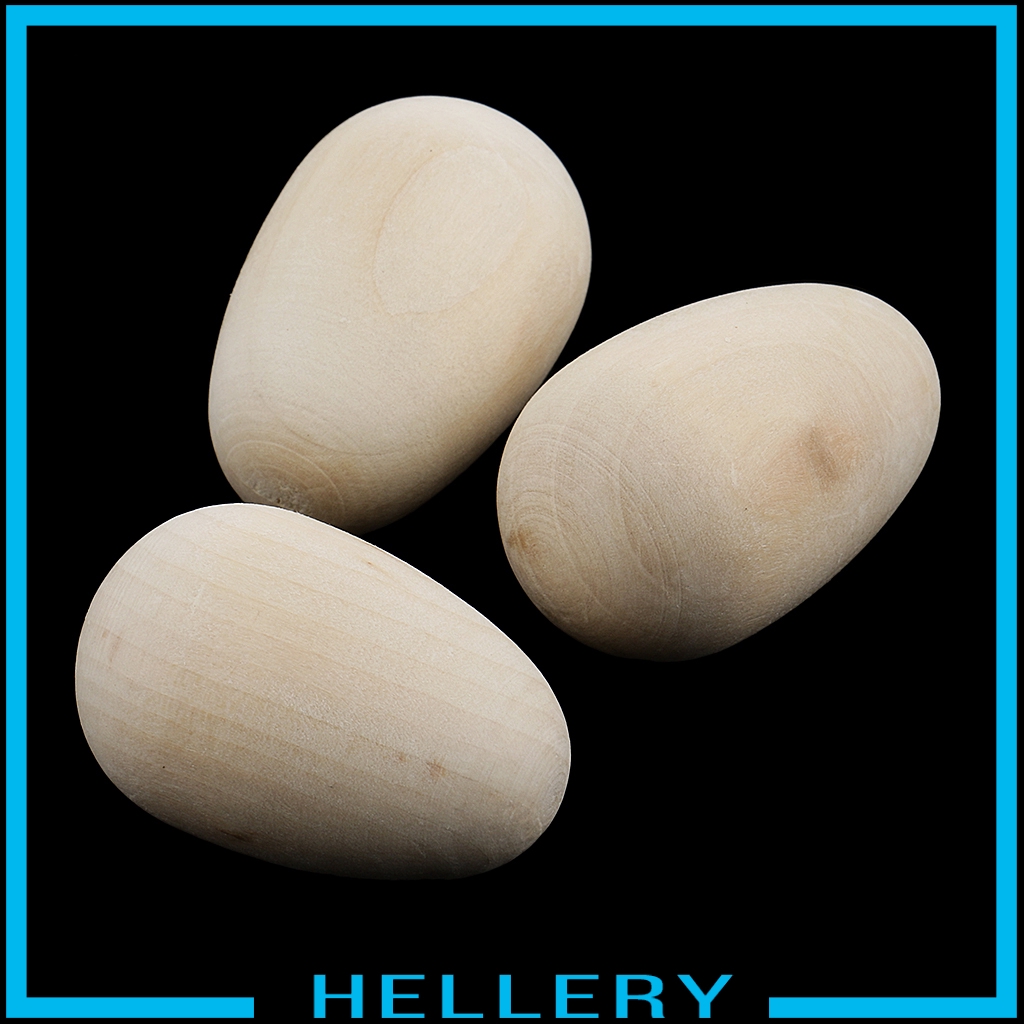 Set 20 Quả Trứng Gỗ Tự Nhiên Dùng Trang Trí Phục Sinh