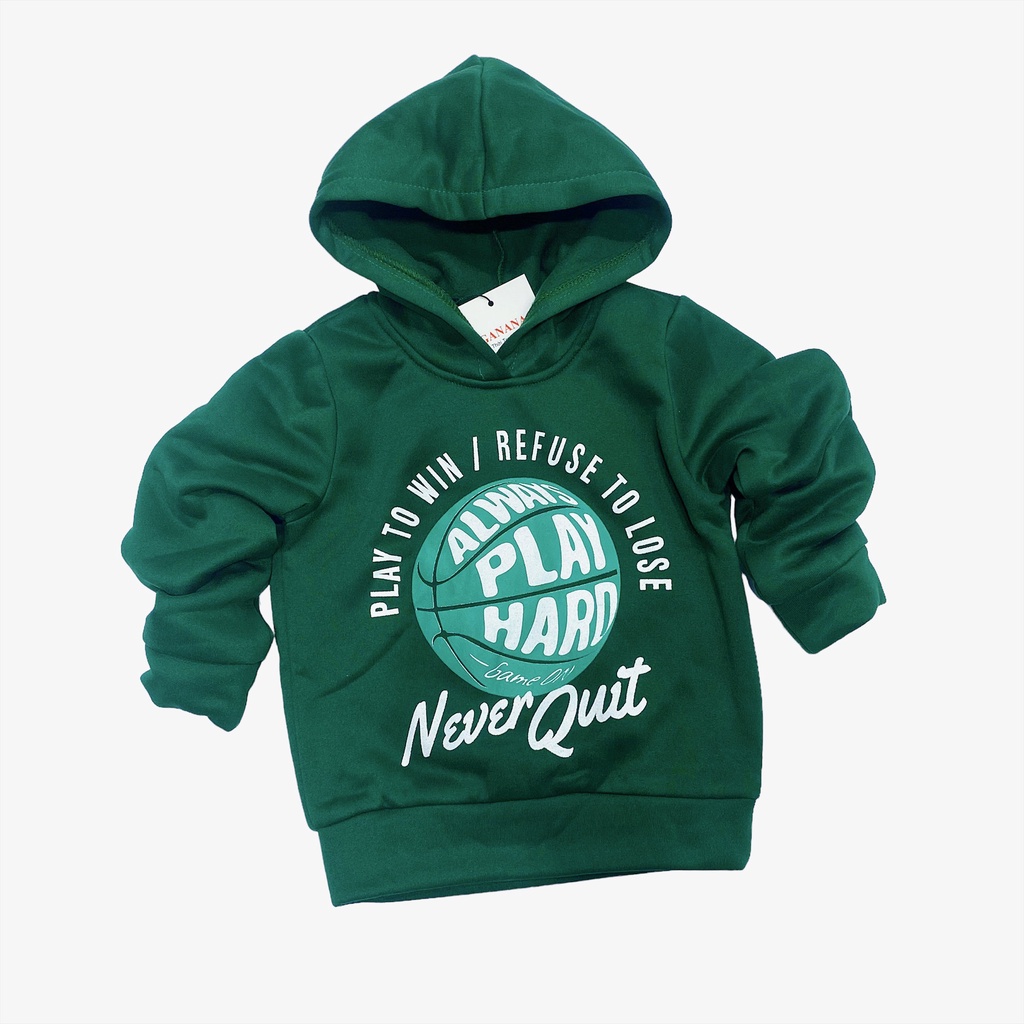 Áo Hoodie bé trai bé gái size đại max 56kg - Chất nỉ bông không xù, ấm áp, dày dặn