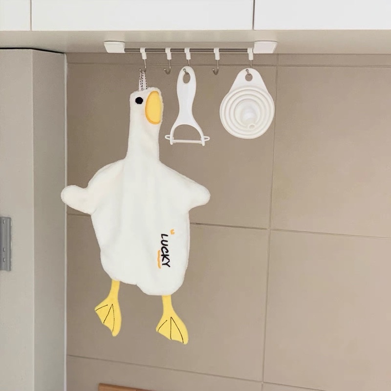Khăn lau tay chú vịt mệt mỏi dễ thương -may.decor