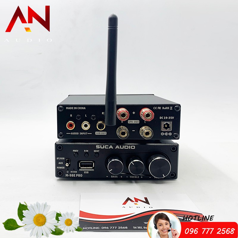 Amply Mini Công Suất Khủng M98E-Pro -160W x 2 với Bass Treble và Cổng USB