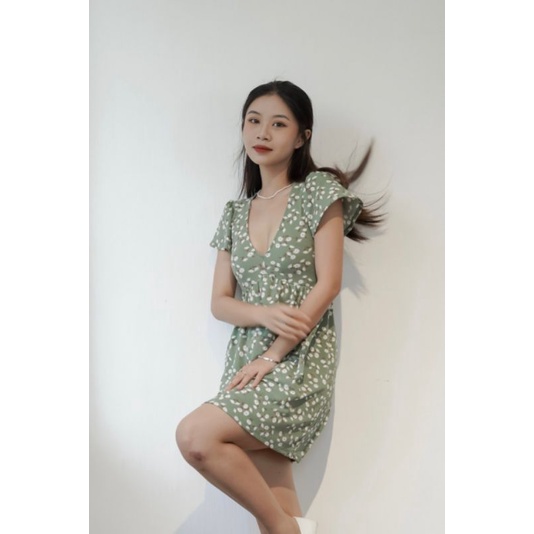 Đầm baby doll in hoa dư xịn