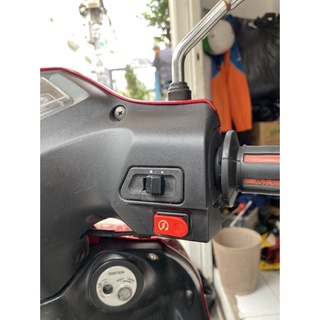 Nút công tắc, nút kèn nút đề màu ĐỎ WAVE RS
