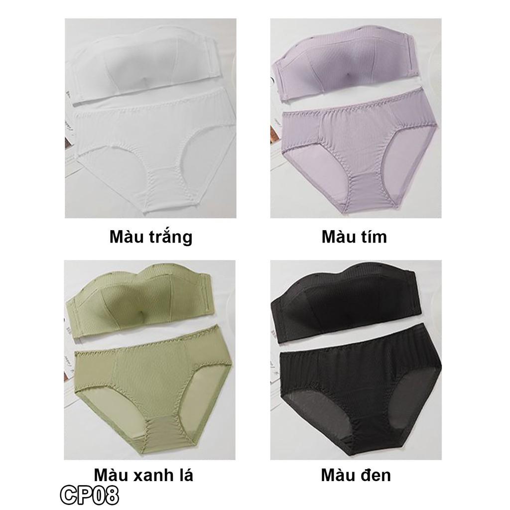 Áo lót bra không dây thun tăm đệm 3 cm Mahola CP08
