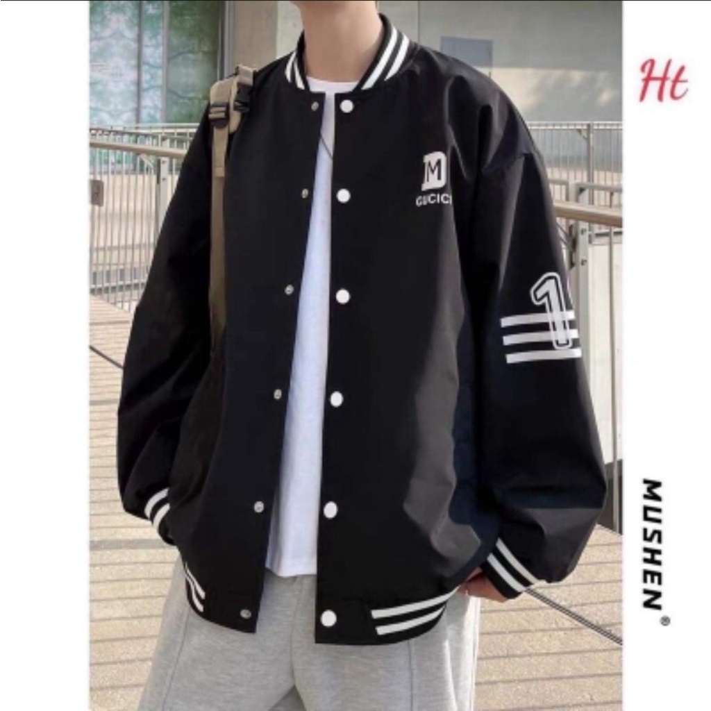 [ XẢ HÀNG SAU TẾT ] ÁO KHOÁC BOMBER  GIÓ 3 SỌC CÁNH TAY  CHẤTGIÓ SIÊU HÓT