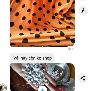 4m lưới bi và 1 túi nút bọc vải trắng