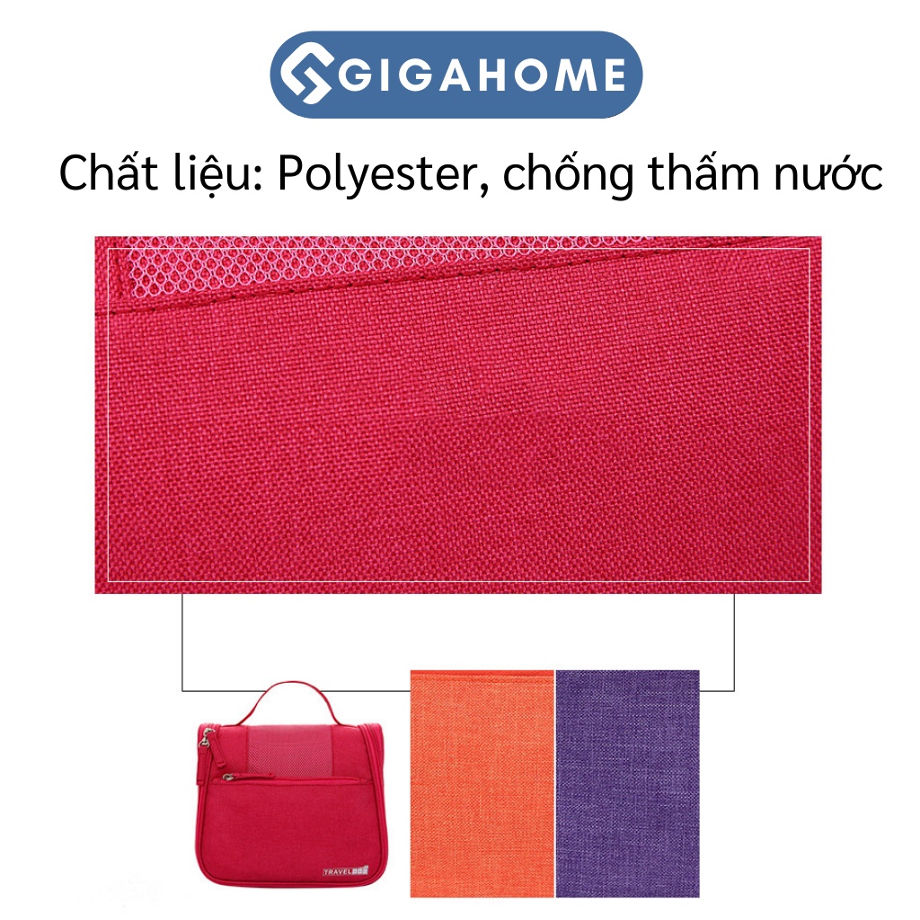Túi Treo Đựng Mỹ Phẩm, Đồ Trang Điểm Đi Du Lịch GIGAHOME Vải Lưới Thoáng Khí 7919