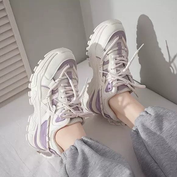 Giày sneaker nữ UT22 cao cấp - Giày thể thao nữ ulzzang độn đế dễ thương 2022
