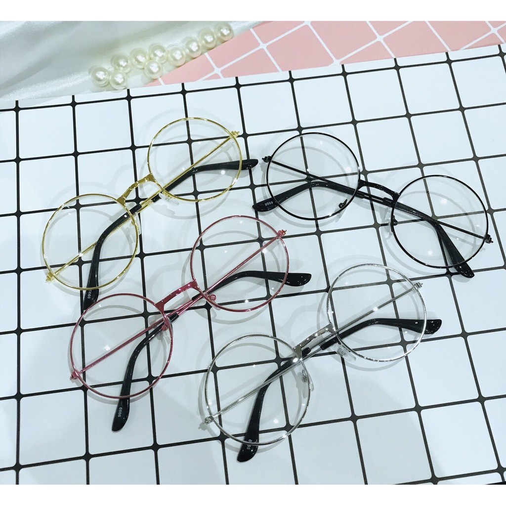 MẮT KÍNH GIẢ CẬN NGỐ TRÒN 4 MÀU MỚI CỰC HOT AH170