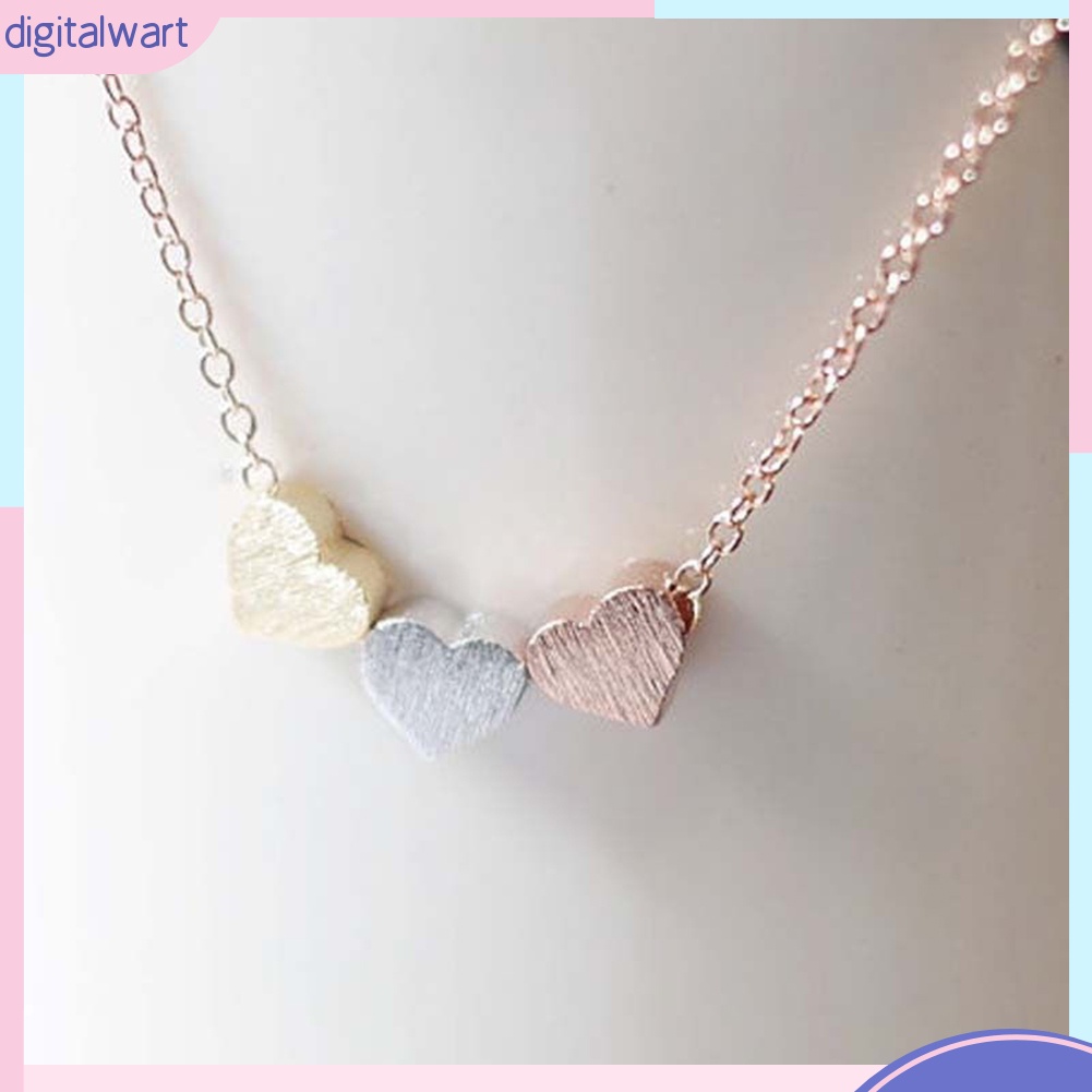 Dây chuyền mặt 3 trái tim độc đáo cá tính dễ thương dành cho nữ