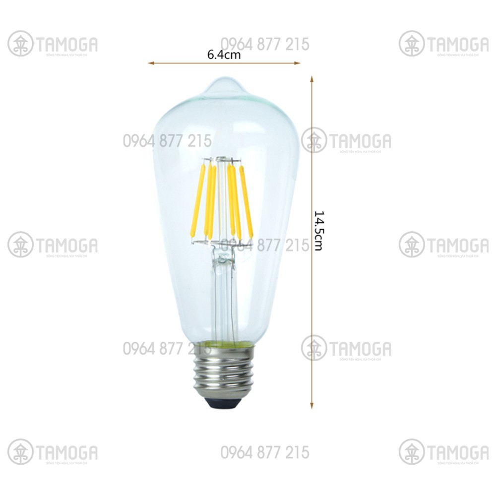 Bóng đèn Vintage Edison ST64 4W E27 BD ST64 TAMOGA | BigBuy360 - bigbuy360.vn