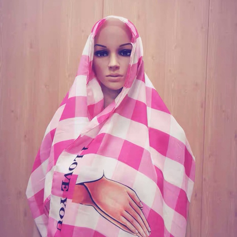 Khăn Choàng Cổ Đa Năng Chống Lạnh Họa Tiết Kẻ Sọc Thời Trang Mùa Đông Cho Nữ