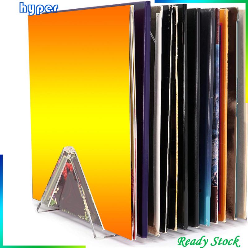 Giá Đỡ Máy Ghi Âm Bằng Acrylic 12LPs Hình Tam Giác Tiện Dụng