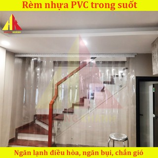 Rèm nhựa PVC xoay trượt dồn gọn, độ dày 2.0mm (đầy đủ phụ kiện) - Rèm nhựa ngăn lạnh điều hòa, ngăn bụi, chống côn trùng