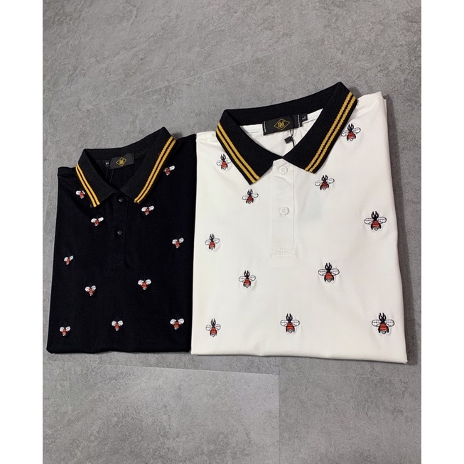 ÁO thun nam cổ trụ thêu ong