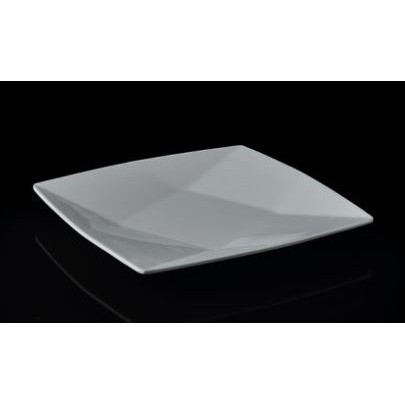 Đĩa Vuông Nhựa Melamine Trắng