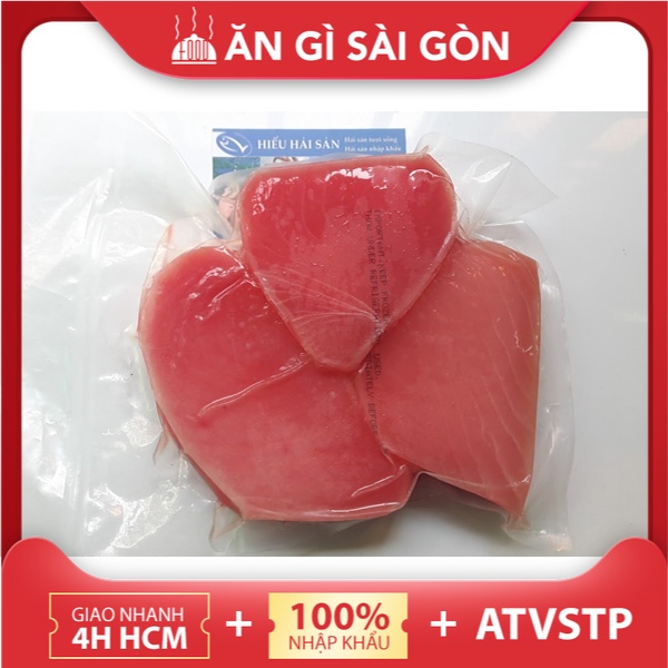 Cá Ngừ Đại Dương Cắt Lát Cao Cấp Chuẩn Ăn Sống, loại xuất khẩu Size 4-5 lát/kg - Được kiểm hàng