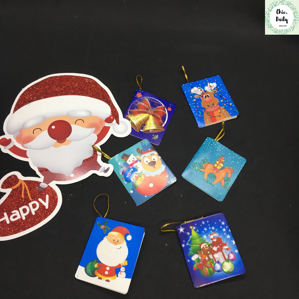Thiệp Noel mini NHIỀU HÌNH siu xinh - Thiệp quà tặng giáng sinh đẹp - Thiệp in hình cute